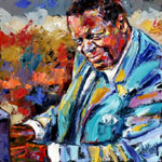 Oscar Peterson Illustration by Debra Hurd